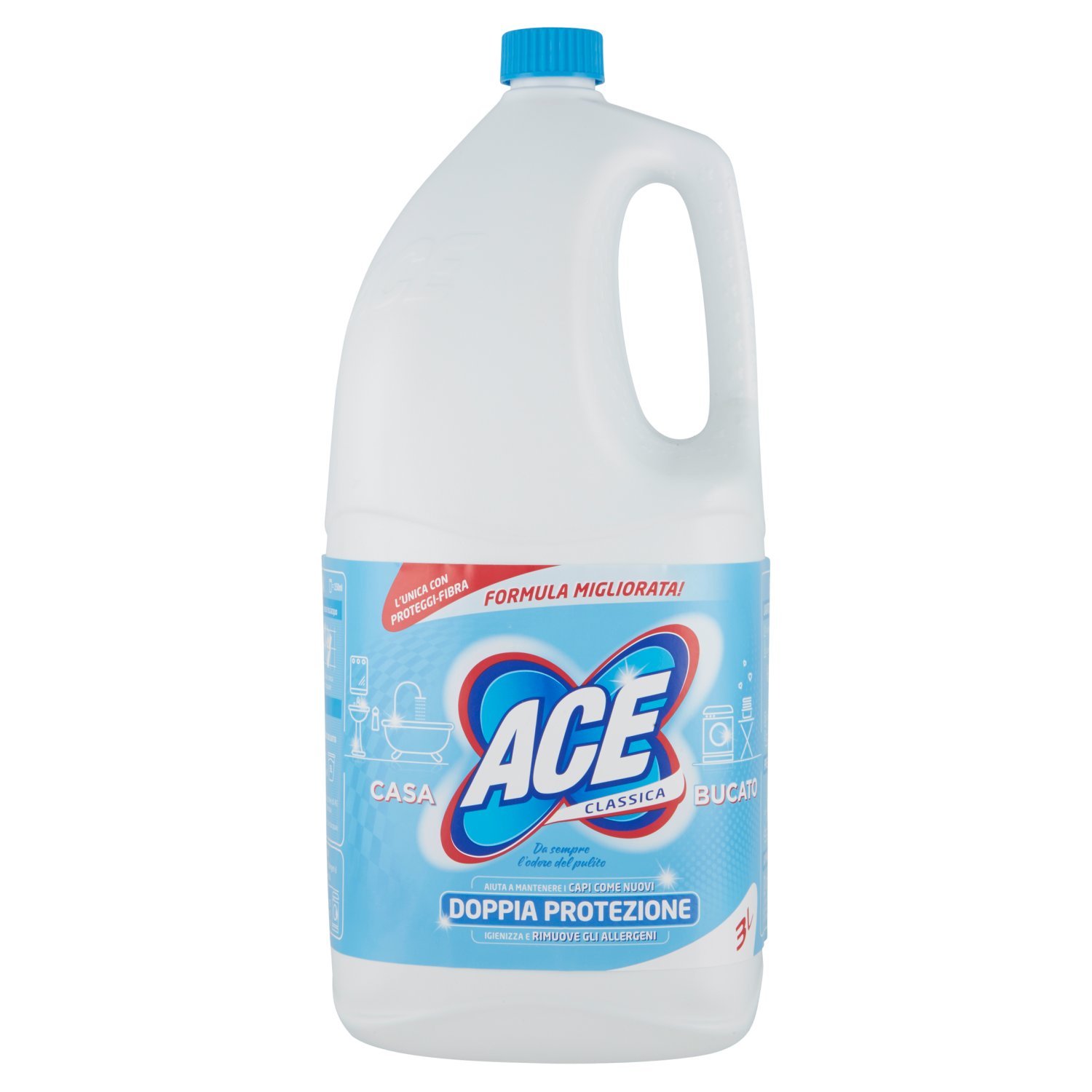 Ace Classic Bleach, Home and Laundry, Formula multipulito 3000 ml