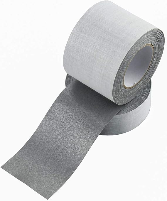 Safety Sew On Silver Reflective Fabric Tape DIY for Clothing 50mmx10m