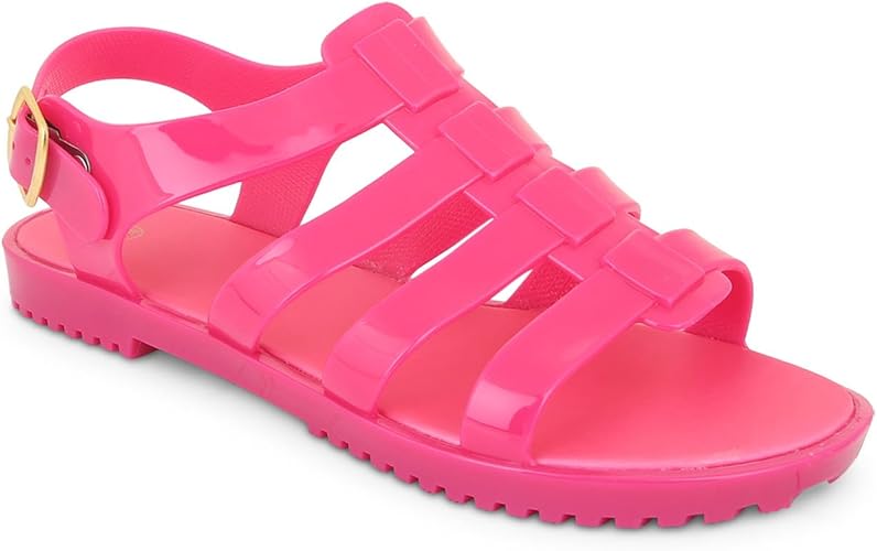 pink jelly sandals for adults