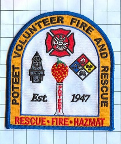 Fire Dept. Patch Embroidered Patch Collectible - Poteet Volunteer Fire and Rescue