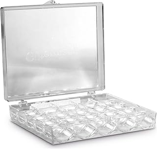 Gütermann Aufbewahrungsbox Garnrollen von G&uumltermann, aus transparentem Acryl, f&uumlr 25&nbspGarnrollen, Farblos, One Size