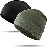 WTACTFUL 1Pack / 2 Pack Skull Caps for Men & Women - Breathable 3D Mesh Running Caps for Cycling, Gym