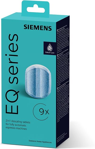 Siemens TZ80032A Descaling Tablets 9 Pack for EQ Series Coffee Machines