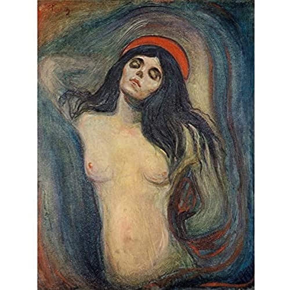 Edvard Munch Madonna Painting Art Print Canvas Premium Wall Decor Poster Mural