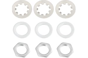 AS Axis Spindleon 30Pcs 3/8" Potentiometer Nuts and Washers Kit Compatible with CTS Compatible with Bourns Compatible with Fe