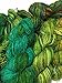 Knitsilk Premium Recycled Sari Silk Yarn - Ocean of Green Multicolour (120 Yards) - Eco Friendly Silk Sari Yarn