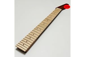 GENERIC Tele Guitar Neck 22 Frets, 25.5'' Mahogany Modern C Shape Electric Guitar Neck with Radius 9.5'' Maple Wood Fingerboard Medium Jumbo Fret for TL Style Guitar Parts Replacement
