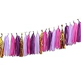 Derhom Tissue Paper Tassel Garland - 20pcs Tassels