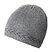 OMECHY Mens Winter Warm Knitting Hats Plain Skull Beanie Cuff Toboggan Knit Cap 4 Colors