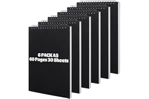 DAJAVE 6 Pack Sketch Books 5.5 x 8.5 Inch Small Sketchbook,Spiral Bound Small Sketch Pad, Acid Free Sketchbook for Painting, 