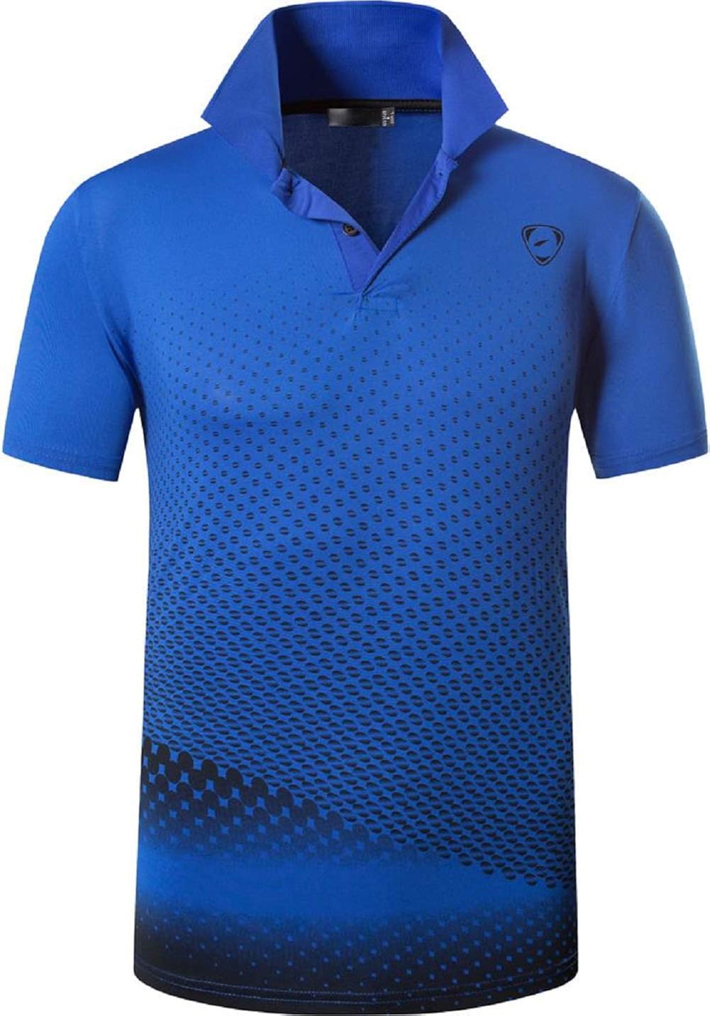 ZITY Mens Polo Shirt Cool Quick-Dry Sweat-Wicking Color Block Short Sleeve Sports Golf Tennis T-Shirt: Clothing