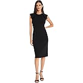 Maggy London Womens Solid Cloud Crepe Dress Workwear Office Desk to Dinner Event Guest of