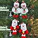 8 Pack Christmas Tree Decorations Ornaments Set,Christmas Tree Pendant Plush Snowman Santa Claus Polar Bear Elk Hanging Christmas Tree Decoration Pendants for Xmas Home Party Holiday Decorative