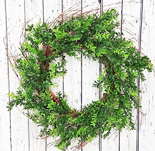 ESE BOXWOOD WREATH, 24",SPRING ALL YEAR ROUND WREATH