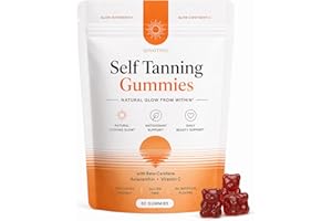 Self Tanning 𝐆𝐮𝐦𝐦𝐢𝐞𝐬, Natural Glow 𝐆𝐮𝐦𝐦𝐢𝐞𝐬 for Women, Sunless Tanning Without Sun, Daily Beauty, 60/Bag