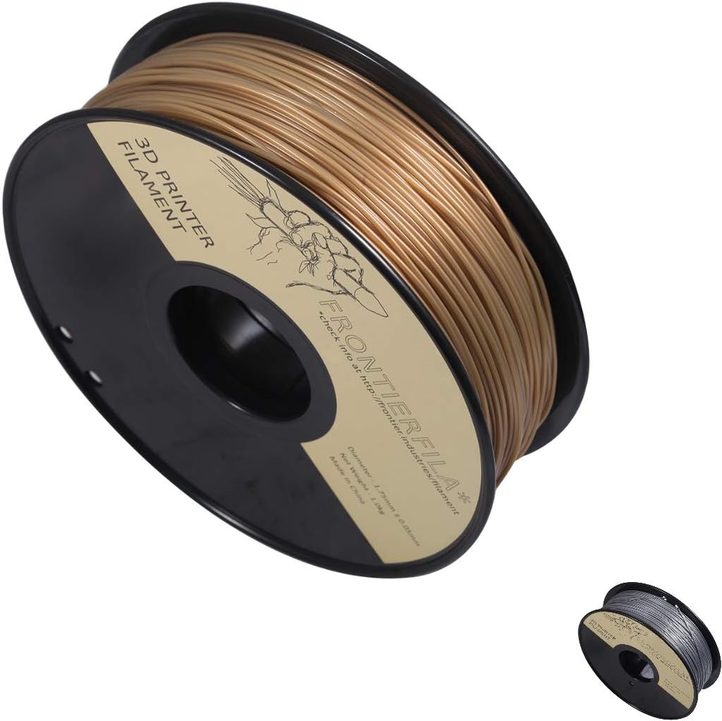 PLA 1kg 1.75mm Gold - 3D Printer Filament - FrontierFila