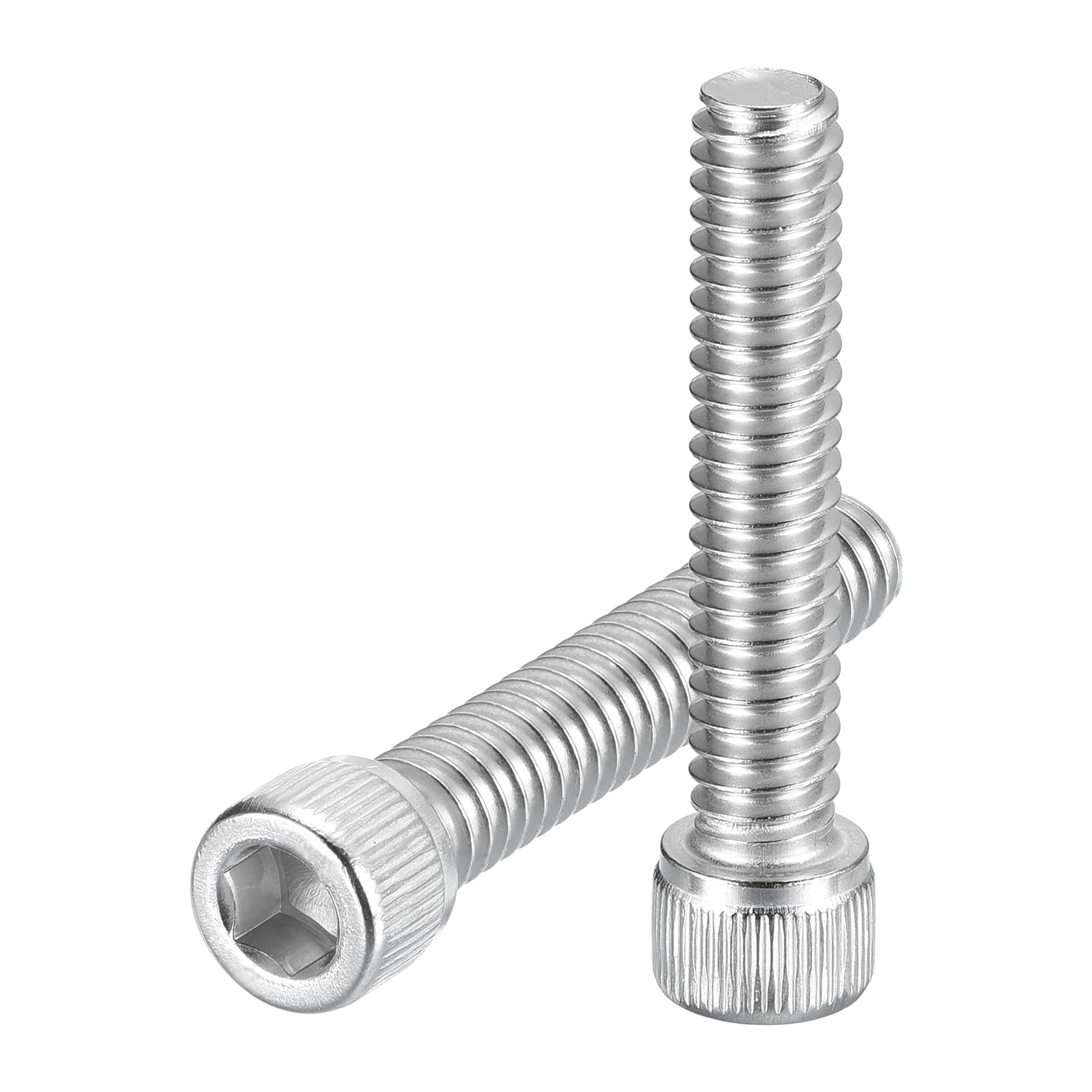 uxcell Hex Socket Bolts (1/4"-20x1-1/4"), 304 Stainless Steel Hex Socket Drive Screw, Silver Tone, 25 Pcs โ image 1