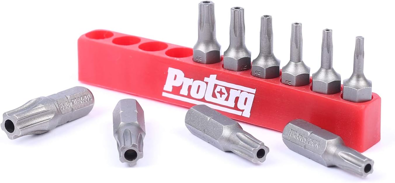 Protorq TORX PLUS IPR, Torx Plus 5-Point Tamper-Proof Security Bits (IPR 7-IPR 40), 25mm, 10 -Pieces, High Grade S2 Steel - - 