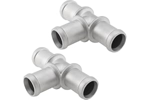 eMagTech 2Pcs Car Coolant Heater Hose Adapter 3/4 x 3/4 x 3/4 T-Piece Hose Connectors for Car Coolant or Heater Pipe