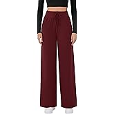 Arolina Women's Wide Leg Pants Casual High Waist Drawstring Palazzo Pants Flowy Drapey Lounge Sweatpants with Pockets