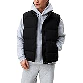 NIEEHBEGST Men's Puffer Vest Winter Warm Outerwear Lightweight Water-Resistant M to 3XL