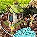 Mood Lab Fairy Garden Kit - Miniature Fairy Garden Figurines with Accessories - Set of 5 pcs - Hand Painted Kit for Outdoor or House Decor
