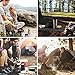 urbenfit Camping Cookware Set, with Aluminum Pot with Lid, Bowl, Wooden Spatula, Spoon with Stainless Steel Handle, Cleaning Sponge, Thick Gloves