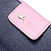 Women's Long Multi-card Position Clutch Wallet Card Holder Purse With Zipper (Dark Blue)