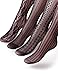 VERO MONTE 4 Pairs Women's Patterned Fishnet Knee High Socks (Black) 41622