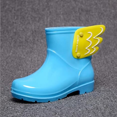 Wjx Wasserschuhe Fur Kinder Klassisch Wasserdicht Mit Cartoon Muster Rutschfest Leicht Einfach Anzuzunden Fur Kleine Und Kleine Kinder Muster Jungen Und Madchen Blau 19 Cm Amazon De Kuche Haushalt