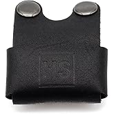 Henson Shaving Razor Leather Head Cover/Sheath for Henson AL13 and Henson Ti22 (Black Leather)