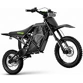 LUXAPA Electric Dirt Bike for Teens &amp; Adults, 3500W Motor, 63 MPH Top Speed, 48V 23Ah Power System, 14&rdquo;/12&rdquo; Off-Road Tires, Dual Hydraulic Brakes &amp; Suspension, Black