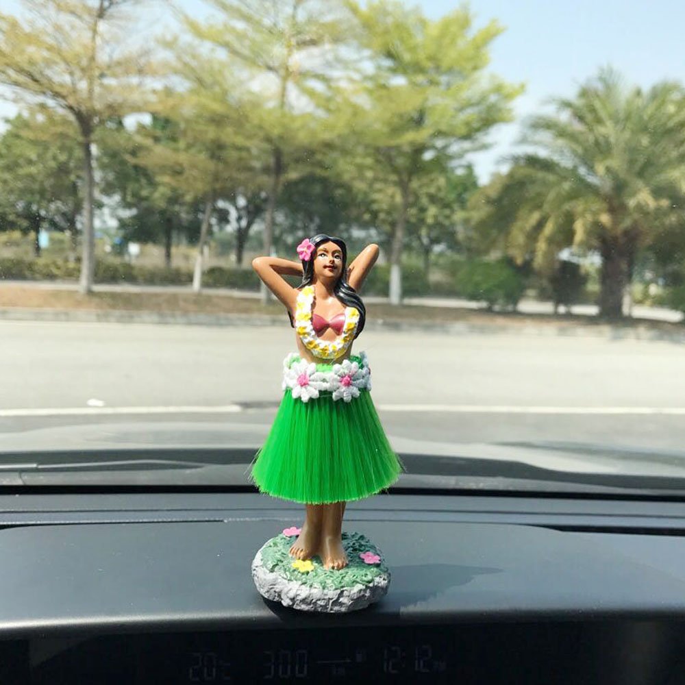 northcore hawaiian hula dashboard doll