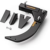 CAMMOO Hitch Mounted Trencher Ripper, 2" Receiver, Black | Alloy-Reinforced, 3-in-1 Teeth Set, 3-Point Trench Digger/Subsoiler Plow, For ATV UTV Tractor, 4-Depth Adjustment