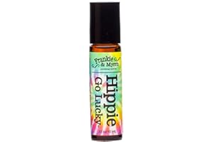 Frankie & Myrrh Hippie Go Lucky | Patchouli Grapefruit Essential Oil Roll-On Natural Cologne/Perfume | Aromatherapy Roller for Energy and Relaxation