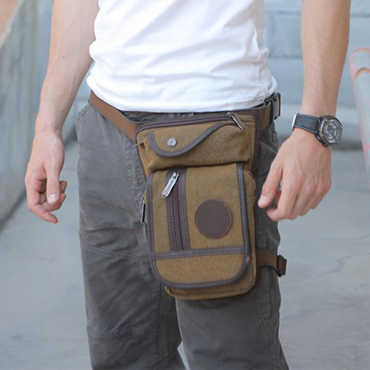 Hebetag Drop Leg Bag for Men Women