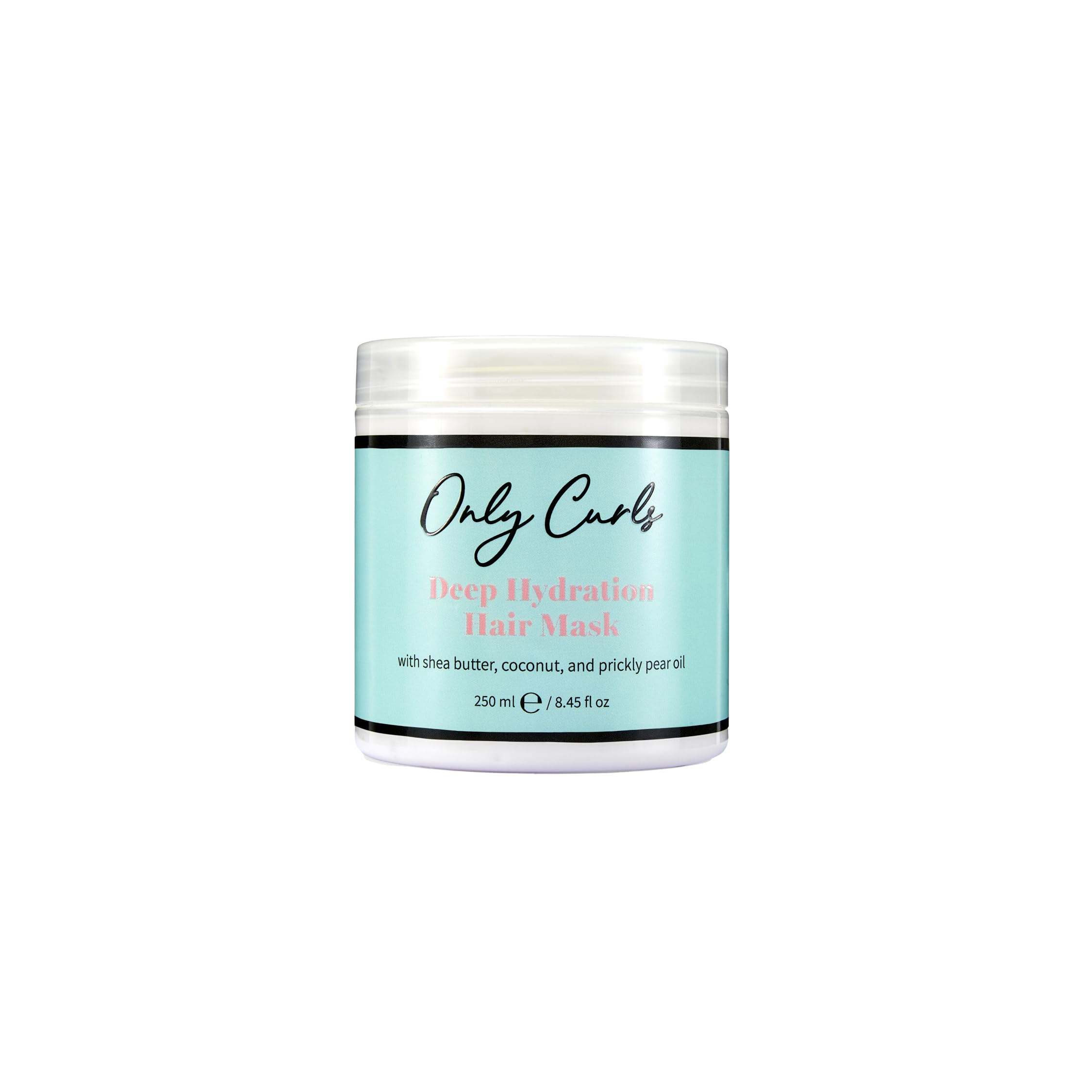 Only Curls Deep Hydration Curly Hair Mask, 250ml, Curly Hair Product, Strengthening & Conditioning Treatment, Hydrated, Frizz-Free Curls, Smoothes & Nourishes, For All Curly Hair Types