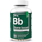 Essential Elements Bone Boost Bone Health Supplement - Bone Support and Calcium Supplement with Vitamin D 3, K2, Cissus Quadrangularis for Bone Strength - 90 Capsules (30 Day Supply)
