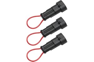 Zreneyfex 3 Pcs Seat Switch Safety Bypass Plug Connectors, Replacement for Bobcat CT Series, Replacement for Kioti Tractors,Tractor Accessories
