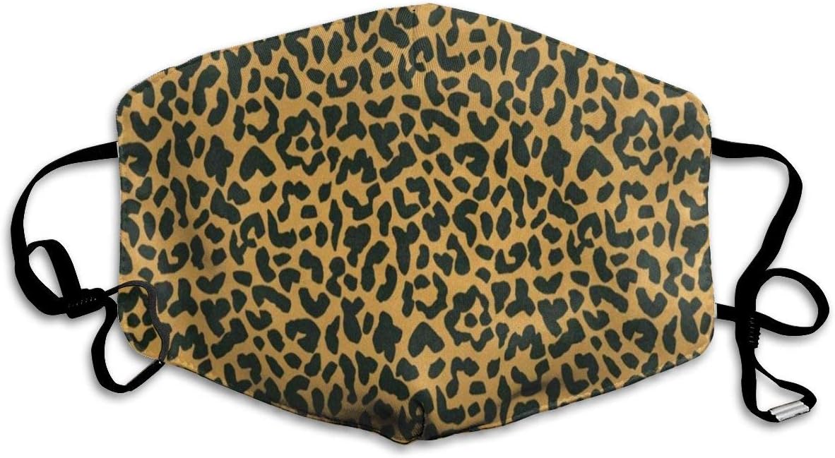 Face Mask Animal Leopard Print Custom Personalized Cycling Half Face Earloop Dust Mask for Women