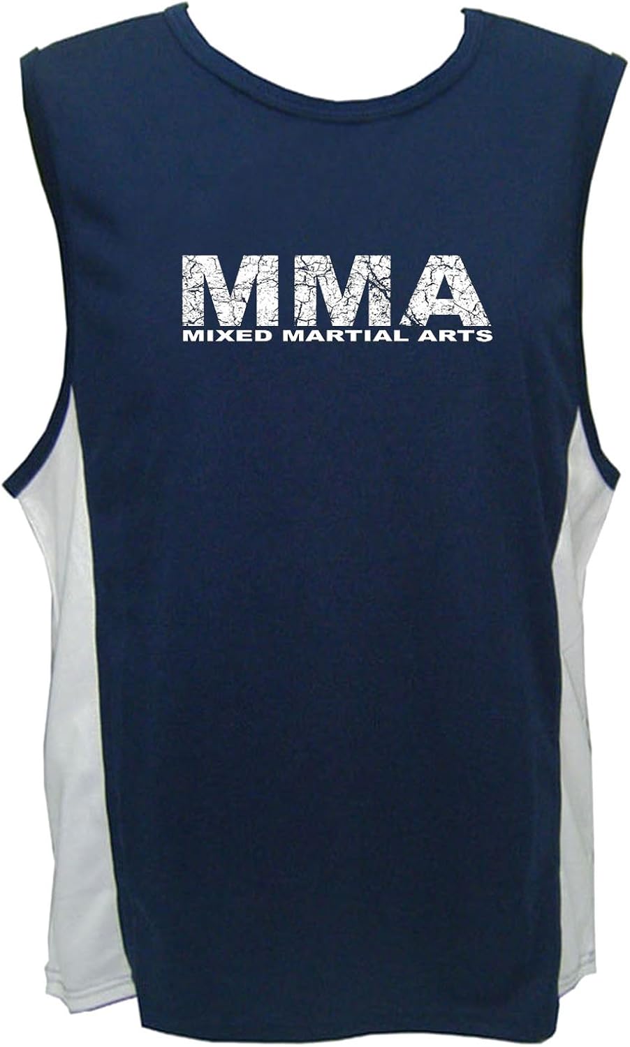 Mixed martial arts MMA distressed look sweat proof fabric workout tank top at Amazon Men’s