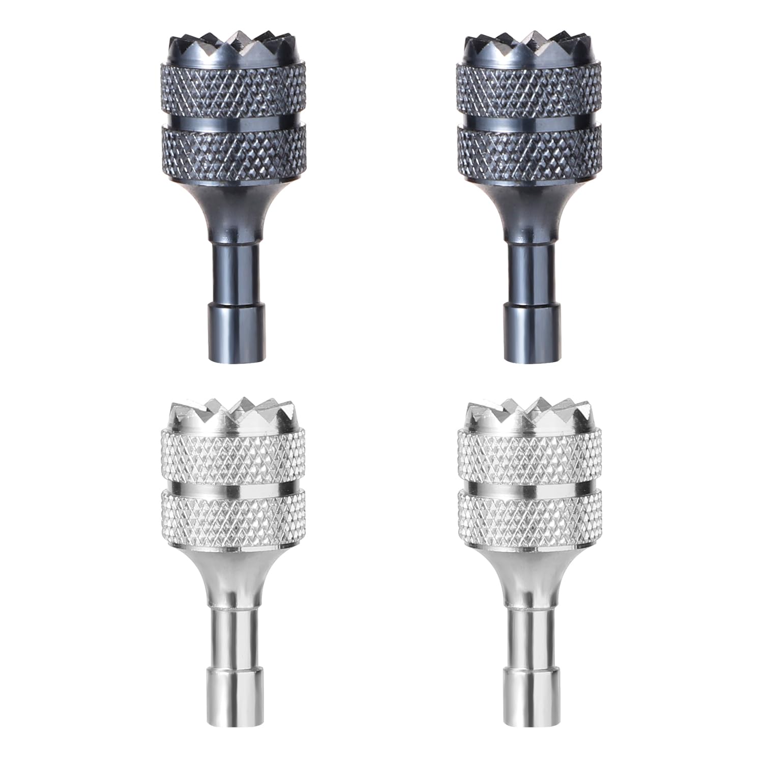 lasuroa 4pcs Drone Control Sticks for DJI Mini 3 Pro DJI RC Smart Controller, Drone Remote Joysticks Detachable Thumb Rocker Replacement Drone Controller Sticks (Blue Silver)