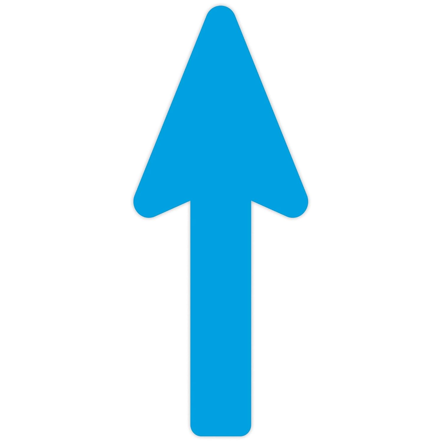 Directional Arrow Floor Stickers Pack of 10 (400x160mm) (Blue