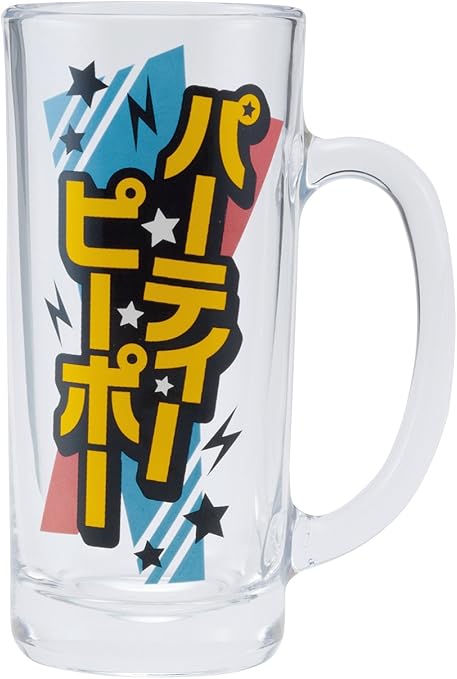 Amazon Co Jp サンアート おもしろ食器 飲み会 忘年会 パーティー パーティーピーポー ビールグラス ジョッキ 330ml クリア San2516 ホーム キッチン
