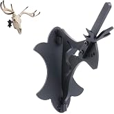 Skull Hanger European Mount Adjustable Bone Bracket Trophy Mounts for Hanging and Mounting Deer, Aoudad, Bear, Buffalo, Pronghorn, Alligator Skulls for Display (Black 1 Pack)