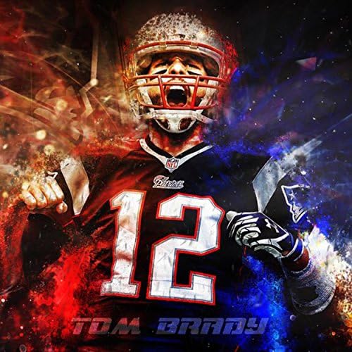 New England Patriots Tom Brady poster wall decoration photo print 24x24 inches