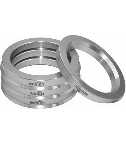 Amazon.com: GoldenSunny 54.1 to 73.1 Hub Centric Rings, Silver