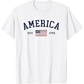American Flag USA United States of America US 4th of July T-Shirt