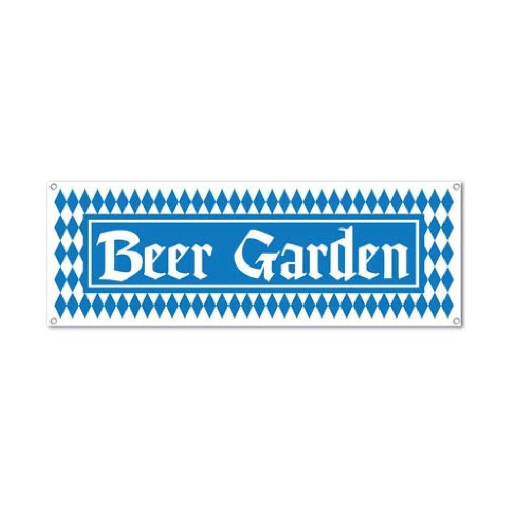 Amazon Com Bargain World Beer Garden Sign Banner With Sticky