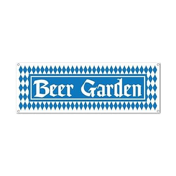 Amazon Com Bargain World Beer Garden Sign Banner With Sticky